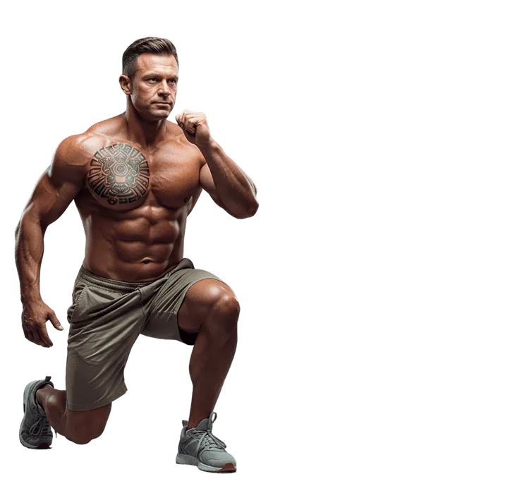 Hombre calistenia forma